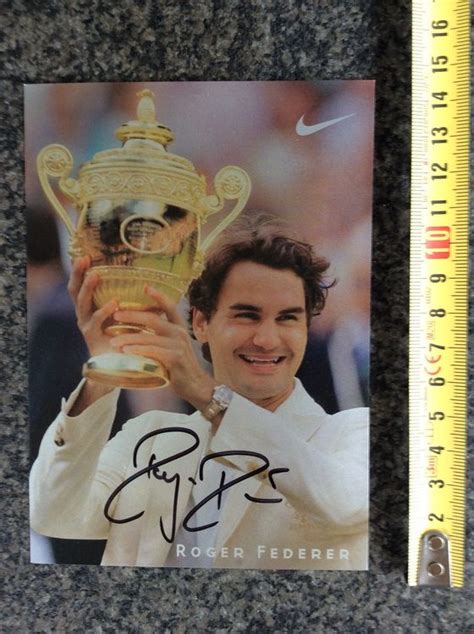 Roger Federer Original Autogramm Karte Kaufen Auf Ricardo