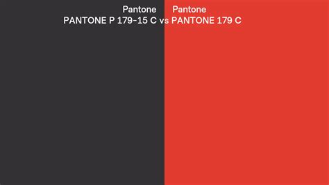 Pantone P 179 15 C Vs Pantone 179 C Side By Side Comparison