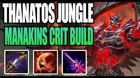 Kill Manakin Crt Build Smite Thanatos Jungle Gameplay Youtube