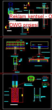 Reklam Kentsel Dwg Projesi Autocad