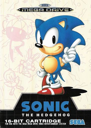 Sonic The Hedgehog Mega Drive 16 Bit Game Sonic Sega Mega Drive