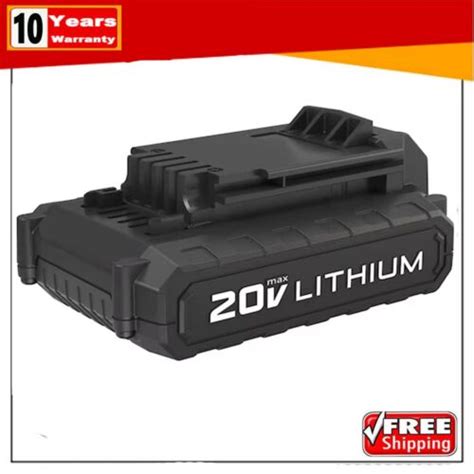 20 Volt Lithium Ion Battery For PORTER CABLE 20V Max PCC680L PCC685L