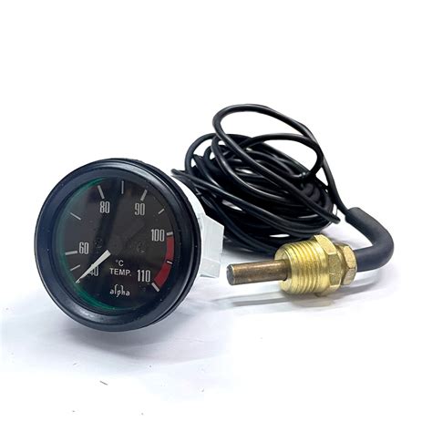 INSTRUMENTO RELOJ MEDIDOR TEMPERATURA AGUA 52MM MECANICO CABLE 3