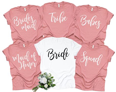 Bride Tribe Shirts Bride Squad Bachelorette Shirts Bridal Etsy