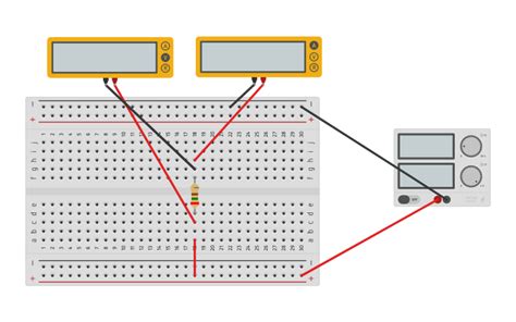 Circuit Design Single Resistor Circuit Tinkercad