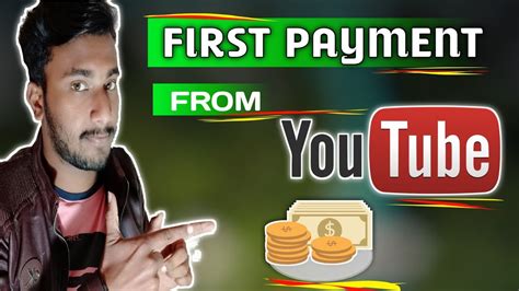 My First Payment From Youtube First Youtube Payment Payment On