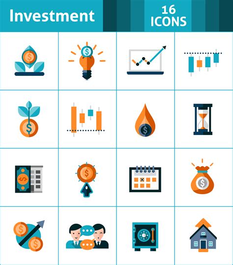 Investment Icons Set 469121 Vector Art At Vecteezy