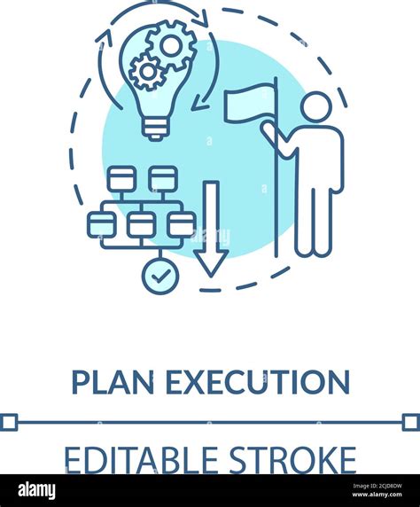 Plan Execution Concept Icon Stock Vector Image Art Alamy