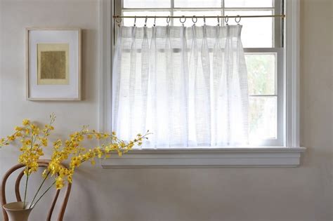 Absolutely Charming DIY Pinch Pleat Cafe Curtains Tutorial Hunker