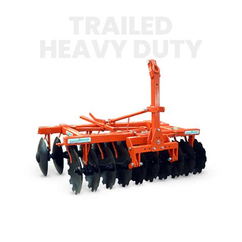 Orange And Black Trailed Heavy Duty Disc Harrow At Best Price In