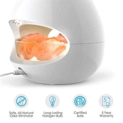 2 In 1 Himalayan Salt Lamp Essential Oil Diffuser 100 Pure Himalayan