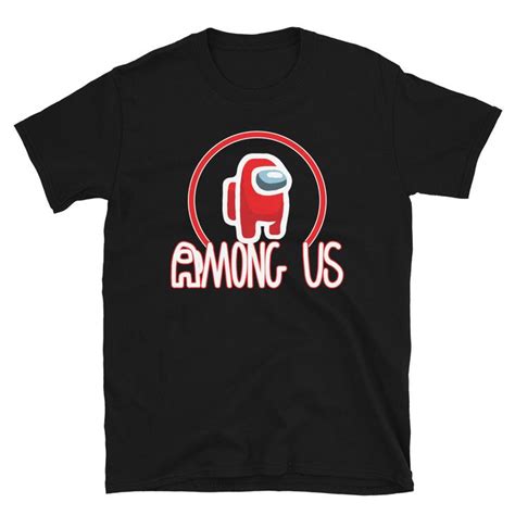 Among Us Short Sleeve Unisex T Shirt Outfit Impostor Mposter Gaming T