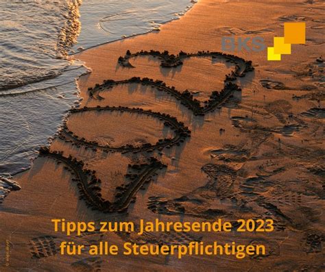 Tipps zum Jahresende 2023 für alle Steuerpflichtigen BKS Steuerberatung