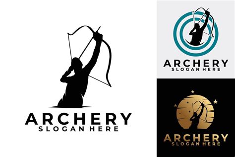 Archery Logo Set Icon Vector 16473331 Vector Art At Vecteezy