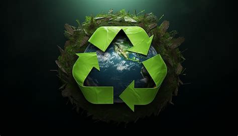 Premium Photo Recycling Logo Made By Earth