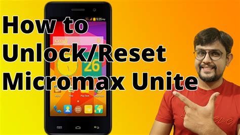 How To Unlock Micromax Unite How To Hard Reset Micromax Unite