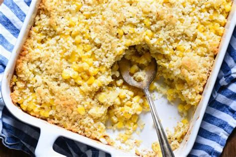 Cheesy Corn Casserole Foxes Love Lemons