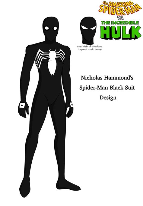 Nicholas Hammond Spider-Man Black Suit Design by WumpaWebHead on DeviantArt