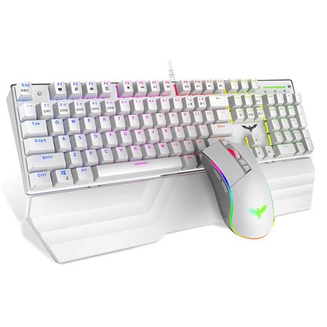 Buy Havit Mechanical Keyboard And Mouse Combo Rgb Gaming 104 Keys Blue