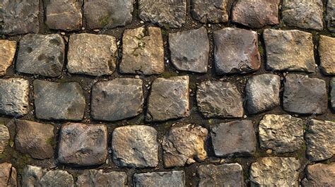 Premium Photo | Cobblestone street texture Old weathered cobblestone ...