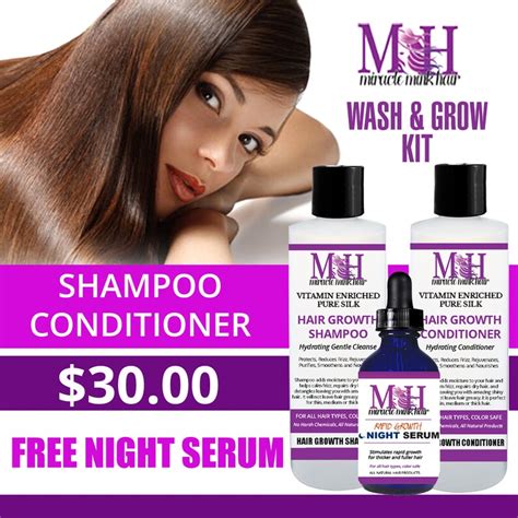 Miracle Mink Hair Growth Wash And Grow Kit Etsy