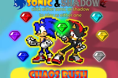 Sonic and shadow chaos rush - Free Addicting Game