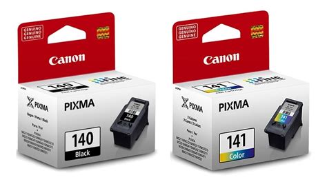 Pack Original De Tinta Canon Pg 140 Negra Y Cl 141 Tricolor 1 299