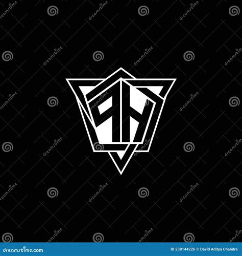 Ph Logo Monogram Geometric Modern Design Stock Vector Illustration Of