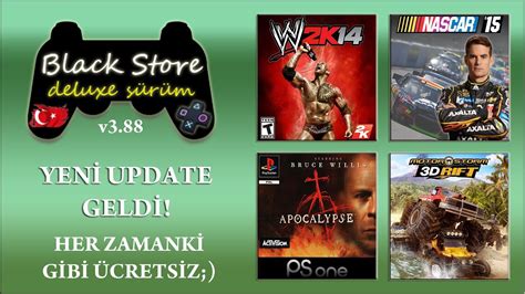 PS3 BLACK STORE v3 88 UPDATE ÇIKTI WWE 2K14 APOCALYPSE NASCAR 15