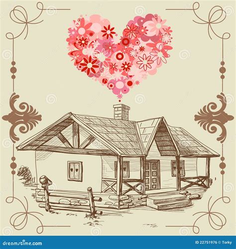 House Of Love Stock Vector Illustration Of Construction 22751976