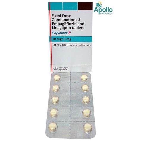 Glyxambi 10mg 5mg Tablet 10 S Price Uses Side Effects Composition