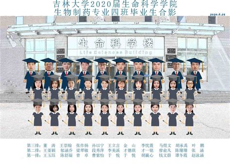 生命科学学院2020届毕业生名单 吉林大学生命科学学院