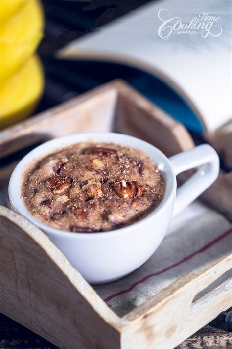 Banana Bread Mug Cake 1 Minute Mug Cake Recipe