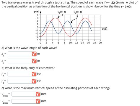 Answered Two Transverse Waves Travel Through A… Bartleby