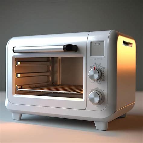 Modernes Miniatur Toaster Ofen D Modell Mit Filmischem Effekt