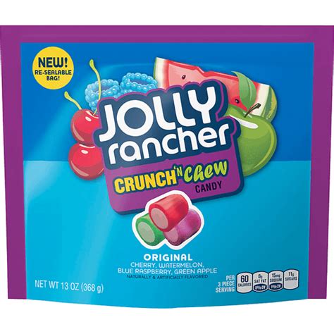 Jolly Rancher Crunch N Chew Original Candy 13 Oz Bag Dulces