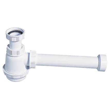 Siphon de lavabo Wirquin avec godet court Ø32mm blanc