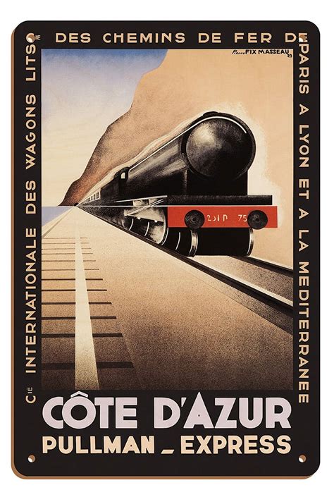 Cote DAzur France Pullman Express PLM French Railways Vintage