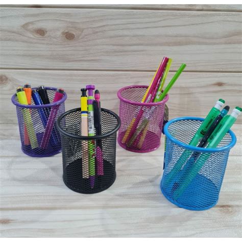 Jual Tempat Pulpen Alat Tulis Besi Pen Cup Warna Pen Holder Warna Meja