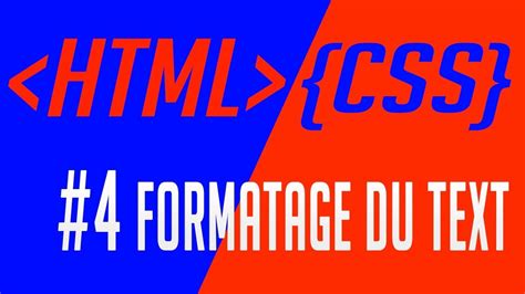 FORMATION HTML CSS 4 LE FORMATAGE DU TEXTE EN WOLOF YouTube