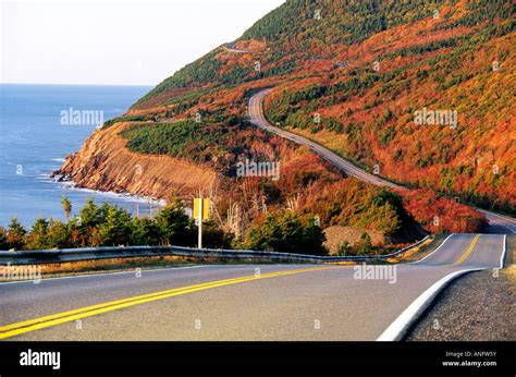 Cabot Trail Highway Cape Breton Island Map