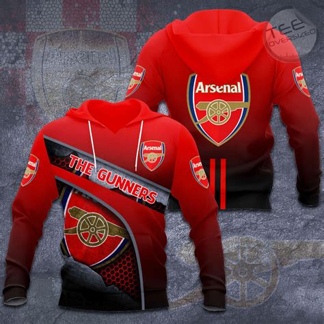 Arsenal T Shirt Hoodie 3d 2023