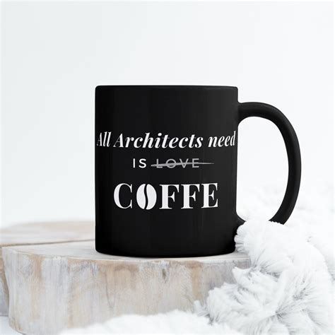 Black Architect Coffee Mug Coffee Love Architect T T For