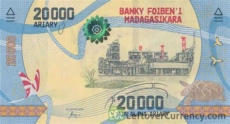 20000 Malagasy Ariary banknote - Exchange yours today