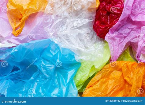 Colorful of plastic bags stock photo. Image of conservation - 130501102