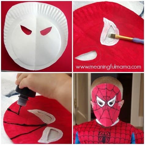 10 Spiderman Maske Basteln Vorlage