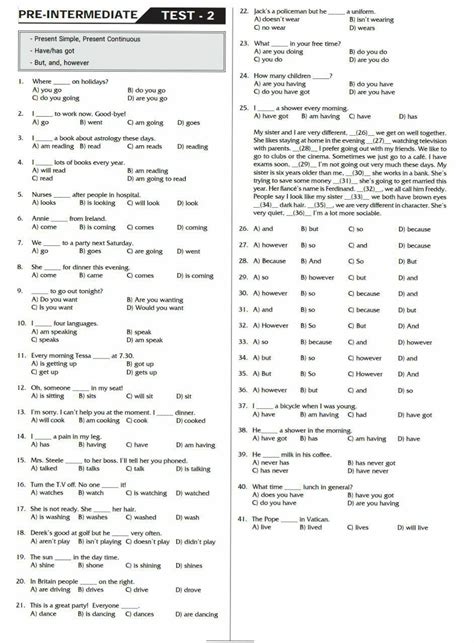 Examen De Pre Intermedio Con Solución Incluye Examen Y Video