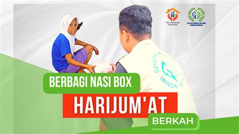 Berbagi Nasi Kotak Untuk Dhuafa Di Jumat Berkah Generasi Millenial