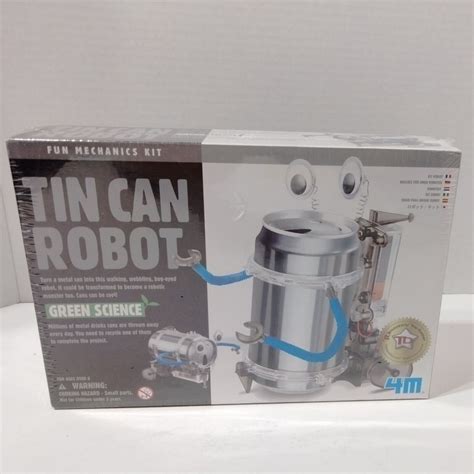 4m Tin Can Robot Fun Mechanics Kit Toysmith Green Science Educational