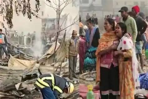 Big Accident In Gurugram More Than Slums Were Burnt To Ashes